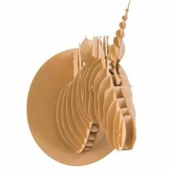 Trophée Mural En Carton - La Licorne - Ctop